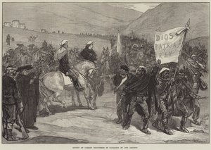 Review van Carlist Vrijwilligers in Catalonië door Don Alfonso